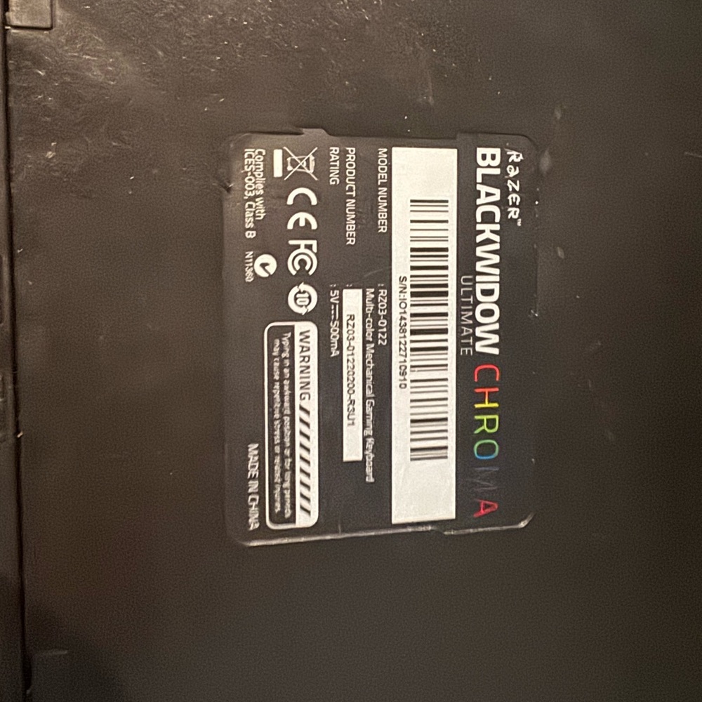 Razer keyboard - Picture 3 of 3